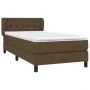 Box spring bed with dark brown fabric mattress 80x200 cm by vidaXL, Beds and slatted bases - Ref: Foro24-3126440, Price: 329,...