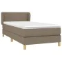Box spring bed with taupe gray fabric mattress 90x200 cm by vidaXL, Beds and slatted bases - Ref: Foro24-3126617, Price: 310,...