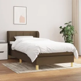 Boxspringbett mit dunkelbrauner Stoffmatratze 80x200 cm von vidaXL, Betten und Lattenroste - Ref: Foro24-3126760, Preis: 294,...