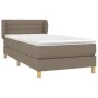Box spring bed with taupe gray fabric mattress 80x200 cm by vidaXL, Beds and slatted bases - Ref: Foro24-3126841, Price: 295,...