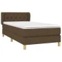 Box spring bed with dark brown fabric mattress 80x200 cm by vidaXL, Beds and slatted bases - Ref: Foro24-3127000, Price: 296,...