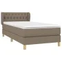 Box spring bed with taupe gray fabric mattress 90x200 cm by vidaXL, Beds and slatted bases - Ref: Foro24-3127017, Price: 314,...