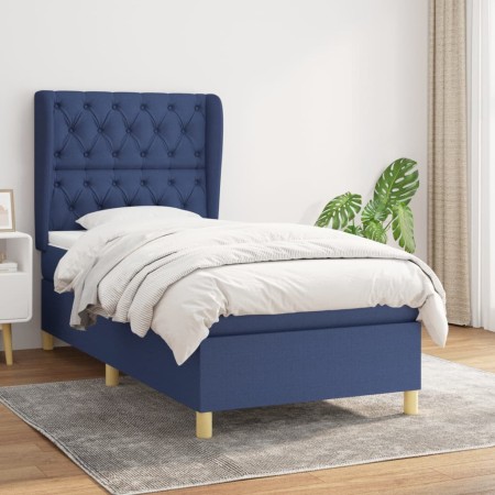 Boxspringbett mit blauer Stoffmatratze 80x200 cm von vidaXL, Betten und Lattenroste - Ref: Foro24-3128723, Preis: 357,86 €, R...