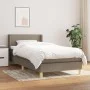 Box spring bed with taupe gray fabric mattress 80x200 cm by vidaXL, Beds and slatted bases - Ref: Foro24-3130069, Price: 300,...
