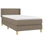 Box spring bed with taupe gray fabric mattress 90x200 cm by vidaXL, Beds and slatted bases - Ref: Foro24-3130085, Price: 311,...