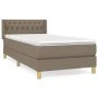 Box spring bed with taupe gray fabric mattress 90x200 cm by vidaXL, Beds and slatted bases - Ref: Foro24-3130485, Price: 314,...