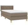 Boxspringbett mit taupegrauer Stoffmatratze 90x200 cm von vidaXL, Betten und Lattenroste - Ref: Foro24-3130485, Preis: 326,35...