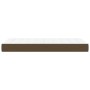 Colchón de muelles ensacados tela marrón oscuro 80x200x20 cm de vidaXL, Colchones - Ref: Foro24-347677, Precio: 141,98 €, Des...