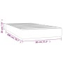Pocket spring mattress dark brown fabric 80x200x20 cm by vidaXL, Mattresses - Ref: Foro24-347677, Price: 141,98 €, Discount: %