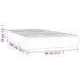 Taschenfederkernmatratze dunkelbrauner Stoff 80x200x20 cm von vidaXL, Matratzen - Ref: Foro24-347677, Preis: 139,60 €, Rabatt: %