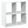 Librería biombo blanco 69,5x29x69,5 cm madera de ingeniería