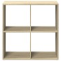 Librería divisor madera ingeniería roble Sonoma 69,5x29x69,5 cm