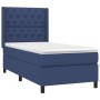 Box spring bed with blue fabric mattress 80x200 cm by vidaXL, Beds and slatted bases - Ref: Foro24-3131631, Price: 369,32 €, ...