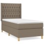 Box spring bed with taupe gray fabric mattress 90x200 cm by vidaXL, Beds and slatted bases - Ref: Foro24-3132205, Price: 407,...