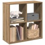 Librería divisora madera roble artisan 69,5x29x69,5 cm