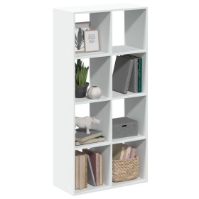 Librería biombo blanco 69,5x29x137,5 cm madera de ingeniería