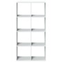 Librería biombo blanco 69,5x29x137,5 cm madera de ingeniería