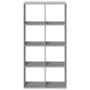 Librería divisor madera ingeniería gris Sonoma 69,5x29x137,5 cm