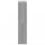 Librería divisor madera ingeniería gris Sonoma 69,5x29x137,5 cm
