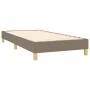 Box spring bed with mattress and LED lights taupe gray fabric 90x200 cm by vidaXL, Beds and slatted bases - Ref: Foro24-31335...