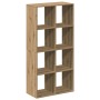 Librería divisora madera roble artisan 69,5x29x137,5 cm