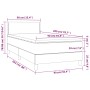 Cama box spring con colchón LED tela gris taupe 90x200 cm de vidaXL, Camas y somieres - Ref: Foro24-3133609, Precio: 314,96 €...