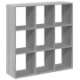 Librería divisor madera ingeniería gris Sonoma 102x29x103,5 cm