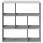Librería divisor madera ingeniería gris Sonoma 102x29x103,5 cm