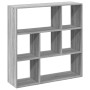 Librería divisor madera ingeniería gris Sonoma 102x29x103,5 cm