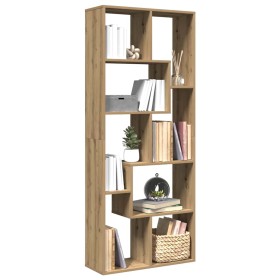 Librería divisora madera ingeniería roble artisan 67x25x161,5cm