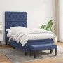 Cama box spring con colchón tela azul 80x200 cm de vidaXL, Camas y somieres - Ref: Foro24-3136795, Precio: 390,50 €, Descuent...