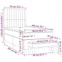 Box spring bed with taupe gray fabric mattress 90x200 cm by vidaXL, Beds and slatted bases - Ref: Foro24-3137289, Price: 399,...