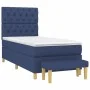 Box spring bed with blue fabric mattress 80x200 cm by vidaXL, Beds and slatted bases - Ref: Foro24-3137355, Price: 366,24 €, ...
