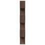 Librería divisora 6 niveles madera marrón roble 70x24x193 cm