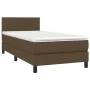 Box spring bed with dark brown fabric mattress 80x200 cm by vidaXL, Beds and slatted bases - Ref: Foro24-3140012, Price: 302,...
