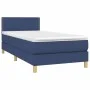Box spring bed with blue fabric mattress 80x200 cm by vidaXL, Beds and slatted bases - Ref: Foro24-3140495, Price: 275,25 €, ...