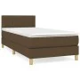 Box spring bed with dark brown fabric mattress 80x200 cm by vidaXL, Beds and slatted bases - Ref: Foro24-3140732, Price: 272,...