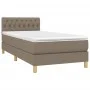 Box spring bed with taupe gray fabric mattress 90x200 cm by vidaXL, Beds and slatted bases - Ref: Foro24-3140829, Price: 304,...