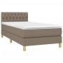Boxspringbett mit taupegrauer Stoffmatratze 90x200 cm von vidaXL, Betten und Lattenroste - Ref: Foro24-3140829, Preis: 315,34...