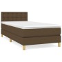 Box spring bed with dark brown fabric mattress 80x200 cm by vidaXL, Beds and slatted bases - Ref: Foro24-3140892, Price: 291,...