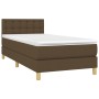 Box spring bed with dark brown fabric mattress 80x200 cm by vidaXL, Beds and slatted bases - Ref: Foro24-3140892, Price: 291,...