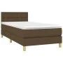 Box spring bed with dark brown fabric mattress 80x200 cm by vidaXL, Beds and slatted bases - Ref: Foro24-3140892, Price: 281,...