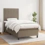 Box spring bed with taupe gray fabric mattress 90x200 cm by vidaXL, Beds and slatted bases - Ref: Foro24-3141909, Price: 364,...