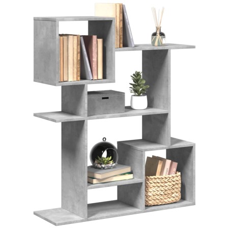 Librería divisora madera ingeniería gris hormigón 92x29x112 cm en Librerías y estanterías | Comprar online en Foro24