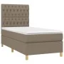 Box spring bed with taupe gray fabric mattress 90x200 cm by vidaXL, Beds and slatted bases - Ref: Foro24-3142549, Price: 387,...