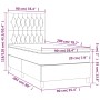Cama box spring con colchón tela gris taupe 90x200 cm de vidaXL, Camas y somieres - Ref: Foro24-3142549, Precio: 395,78 €, De...