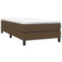 Box spring bed with dark brown fabric mattress 80x200 cm by vidaXL, Beds and slatted bases - Ref: Foro24-3144032, Price: 278,...