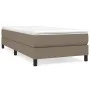 Box spring bed with taupe gray fabric mattress 80x200 cm by vidaXL, Beds and slatted bases - Ref: Foro24-3144033, Price: 271,...