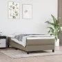 Cama box spring con colchón tela gris taupe 90x200 cm de vidaXL, Camas y somieres - Ref: Foro24-3144049, Precio: 278,06 €, De...