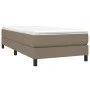 Box spring bed with taupe gray fabric mattress 90x200 cm by vidaXL, Beds and slatted bases - Ref: Foro24-3144049, Price: 273,...